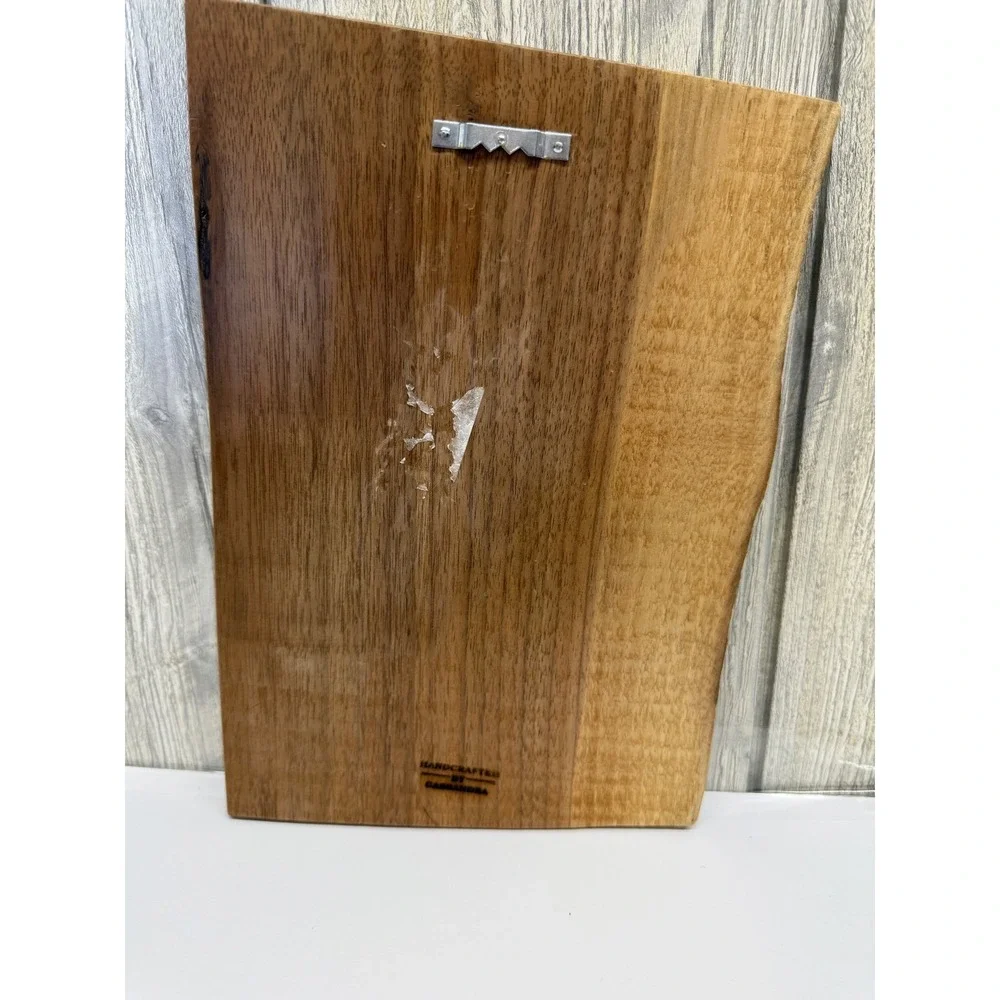 Handcrafted Harold Rabbit Class of 74 Wood Burned Live Edge Wall Plaque Art